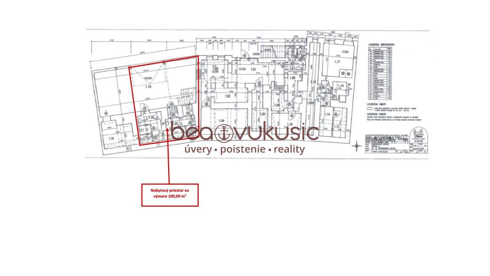 Nájom v centre Košíc