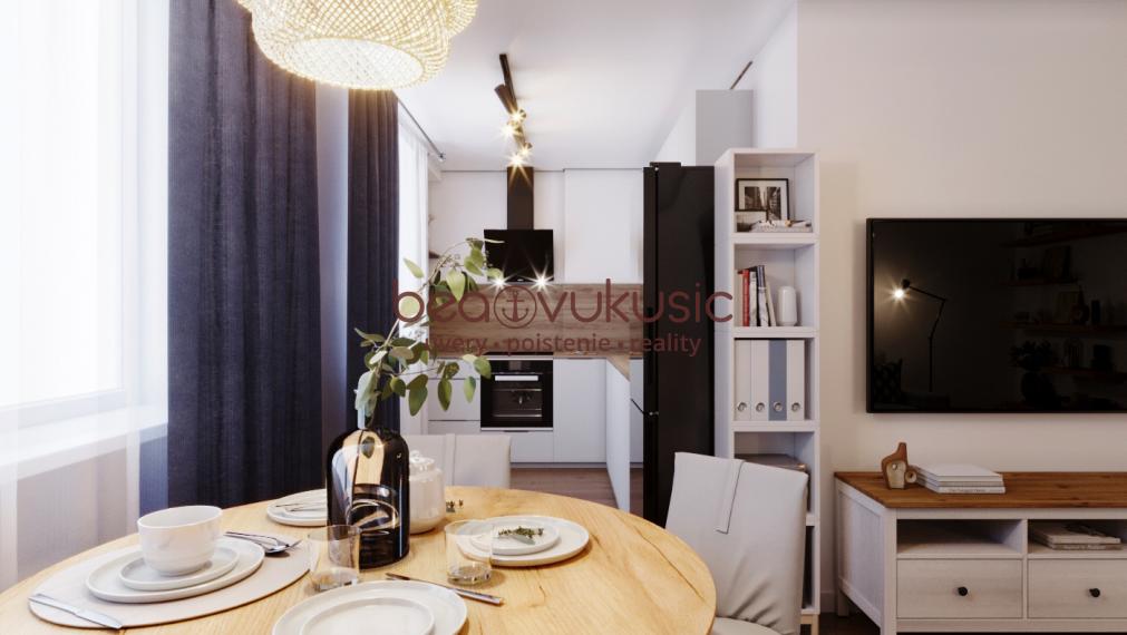 NA PREDAJ_"TURŇA LIVING"_obnovený bytový dom_16 bytov_2 izbák_prízemie_53m2_87.900€