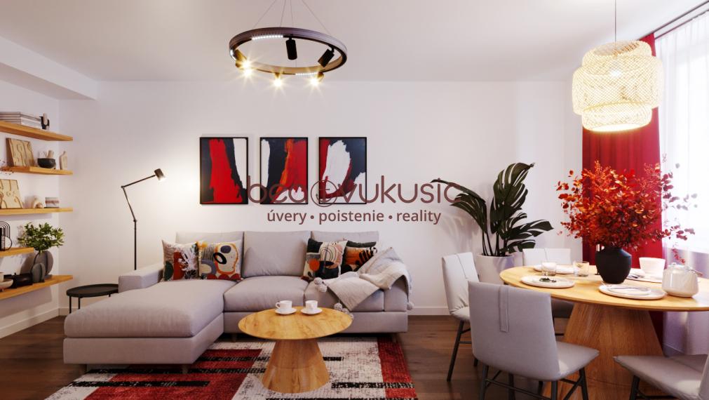 NA PREDAJ_"TURŇA LIVING"_obnovený bytový dom_16 bytov_2 izbák_prízemie_55m2_87.900€