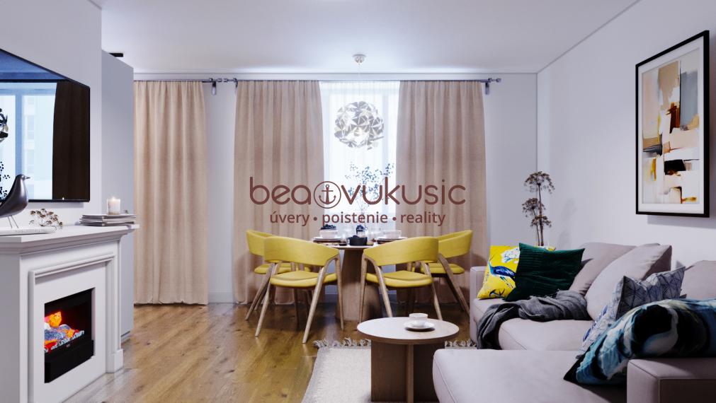 NA PREDAJ_"TURŇA LIVING"_obnovený bytový dom_16 bytov_3 izbák_1. posch._68m2_113.900€